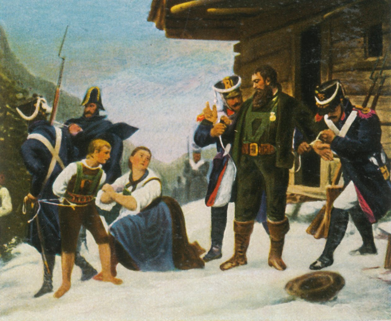 Tilfangetagelsen af Andreas Hofer, 1809, 1936. af Unbekannt