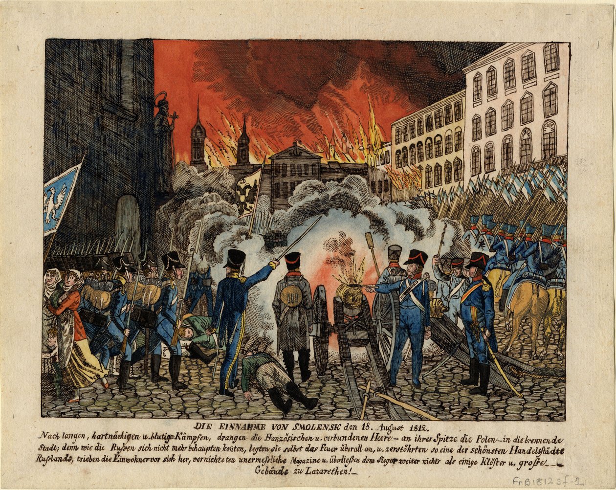 Erobringen af Smolensk den 18. august 1812, 1812 af Unbekannt