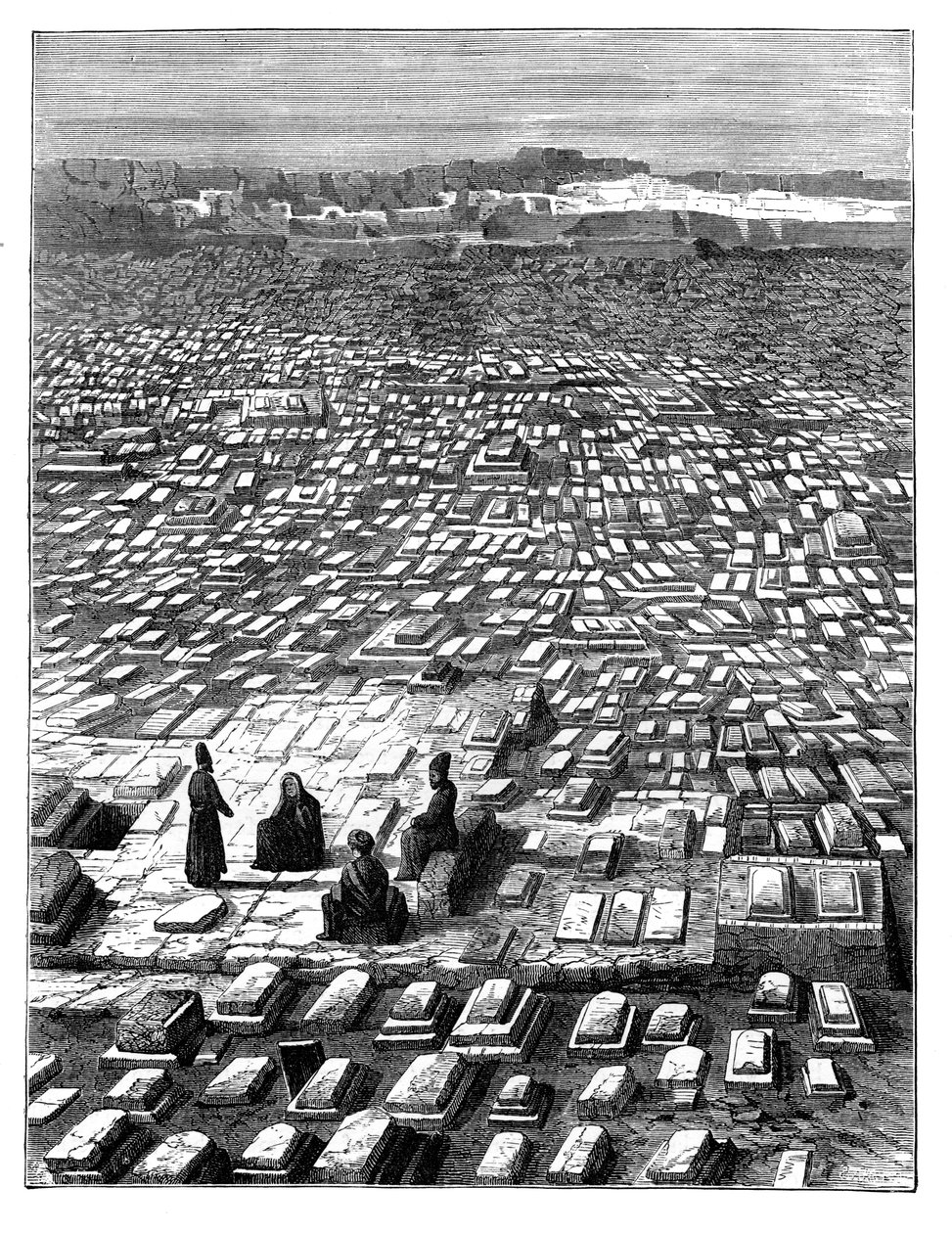 Kirkegården i Mekka, c1890 af Unbekannt