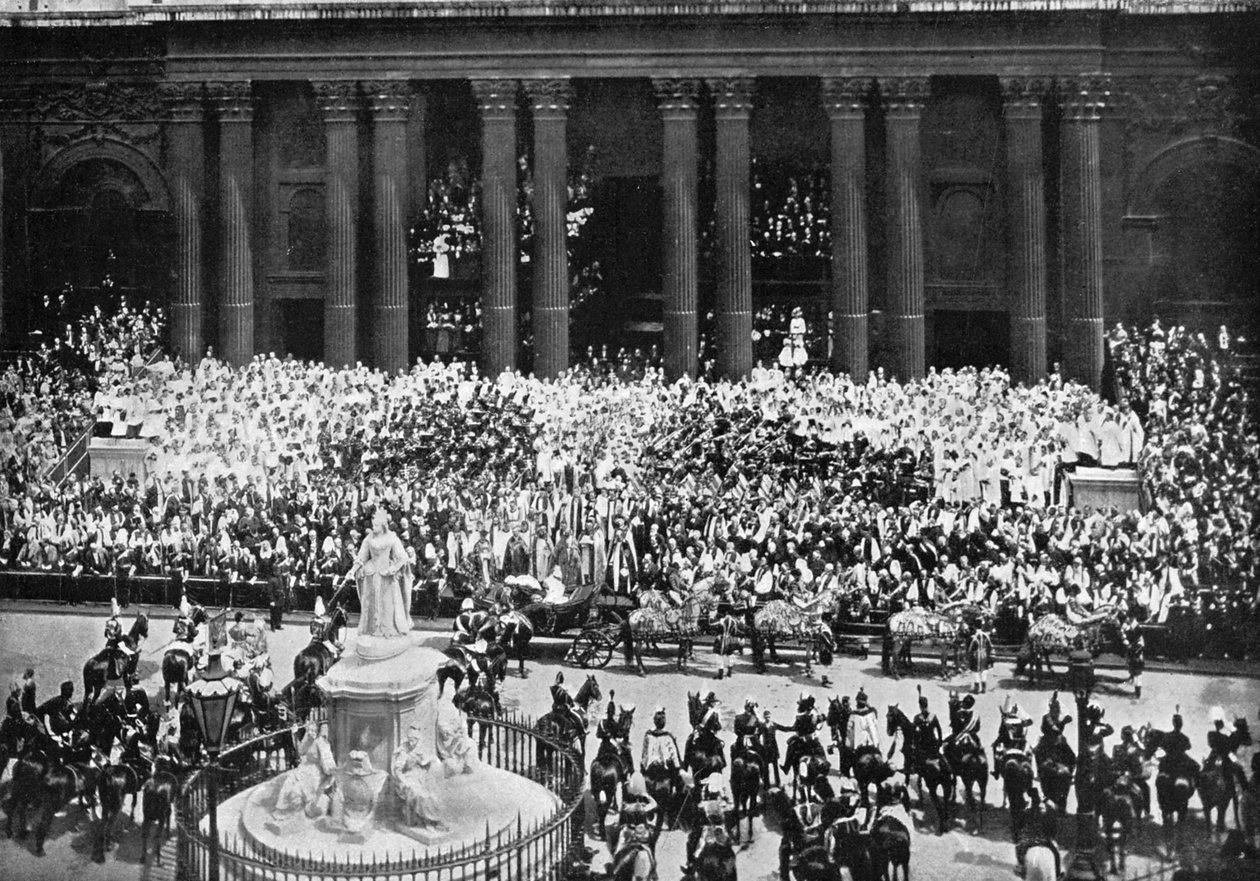 Taksigelsesceremonien i St. Pauls Cathedral, London, den 22. juni 1897 af Unbekannt