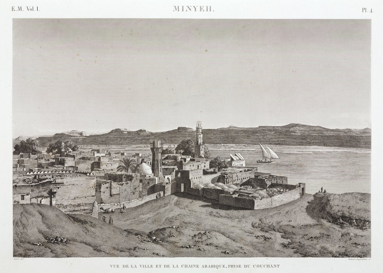 Byen Al Minya og Nilen, Egypten af Unbekannt