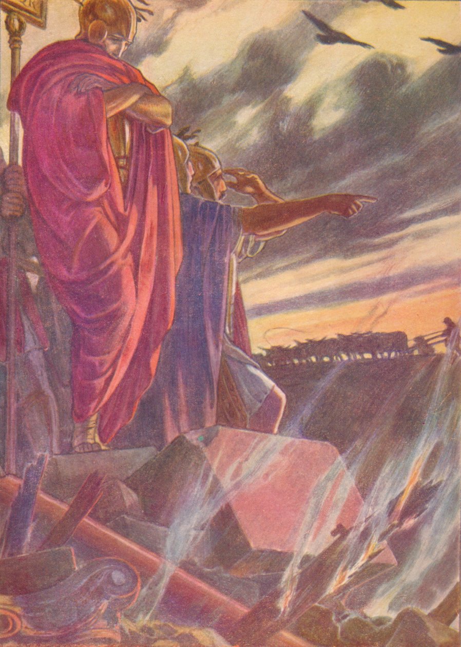 Byen blev givet til flammerne, 1912 1912 af Unbekannt