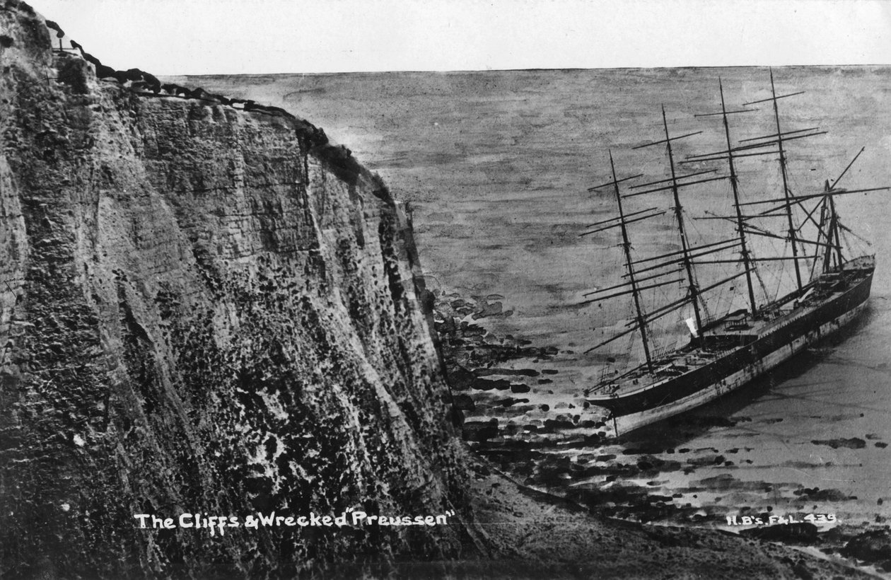 Klipperne og ødelagte Preussen, Dover, 20. århundrede af Unbekannt