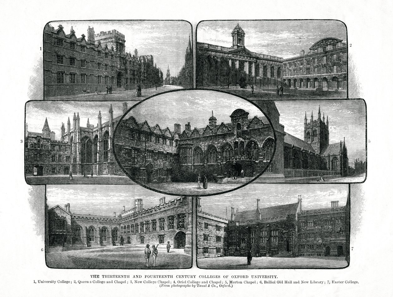 Colleges ved University of Oxford, 1895 af Unbekannt