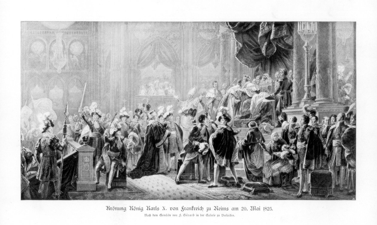 Kroningen af kong Charles X af Frankrig, Reims, 20. maj 1825 1900 af Unbekannt