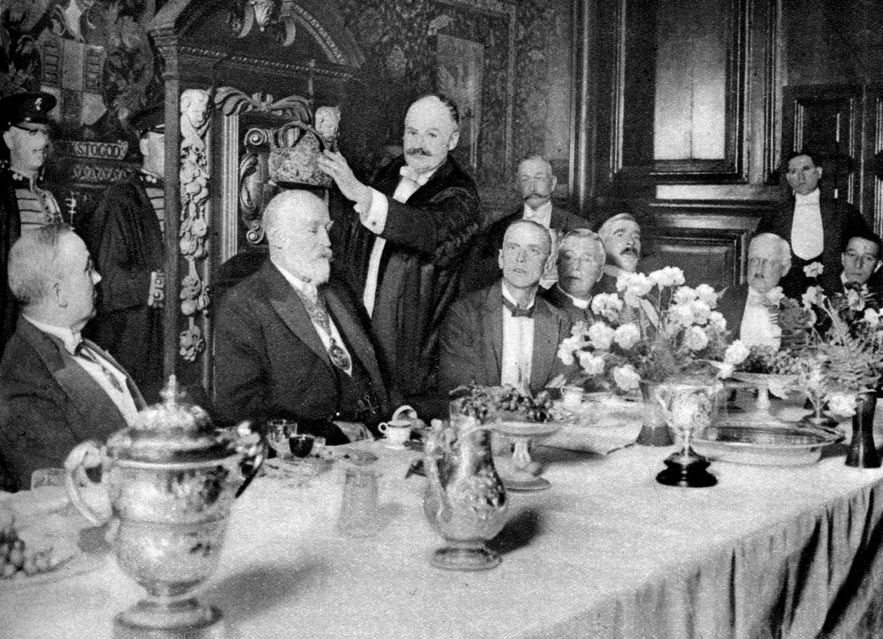 Kroningen af mesteren af Girdlers Company, London, 1926-1927 af Unbekannt