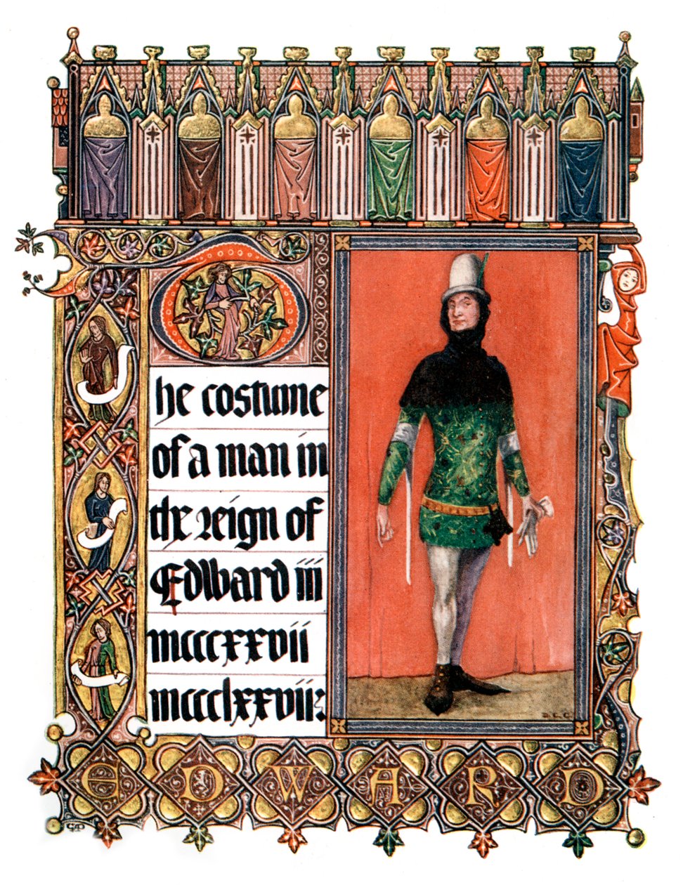 Kostume af en mand under Edward III