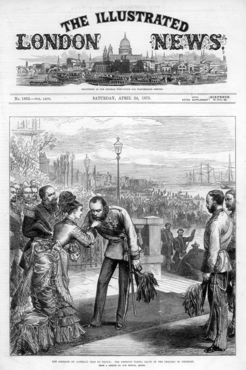 Forsiden af The Illustrated London News, 24. april 1875 af Unbekannt