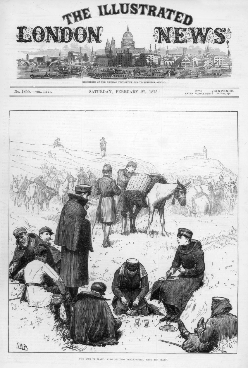 Forsiden af The Illustrated London News, 27. februar 1875 af Unbekannt