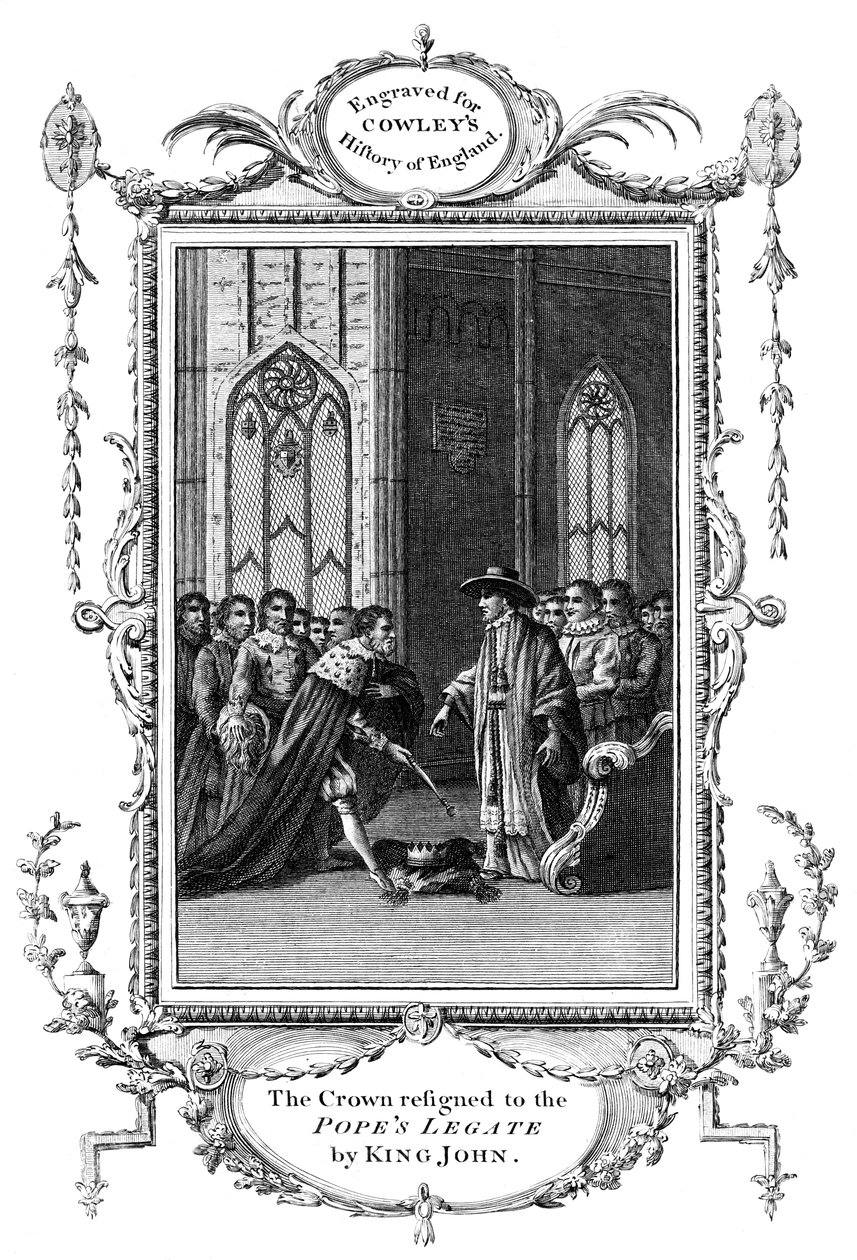 Kronen overgik til pavens legat af kong Johannes 1167-1216, 1213 af Unbekannt