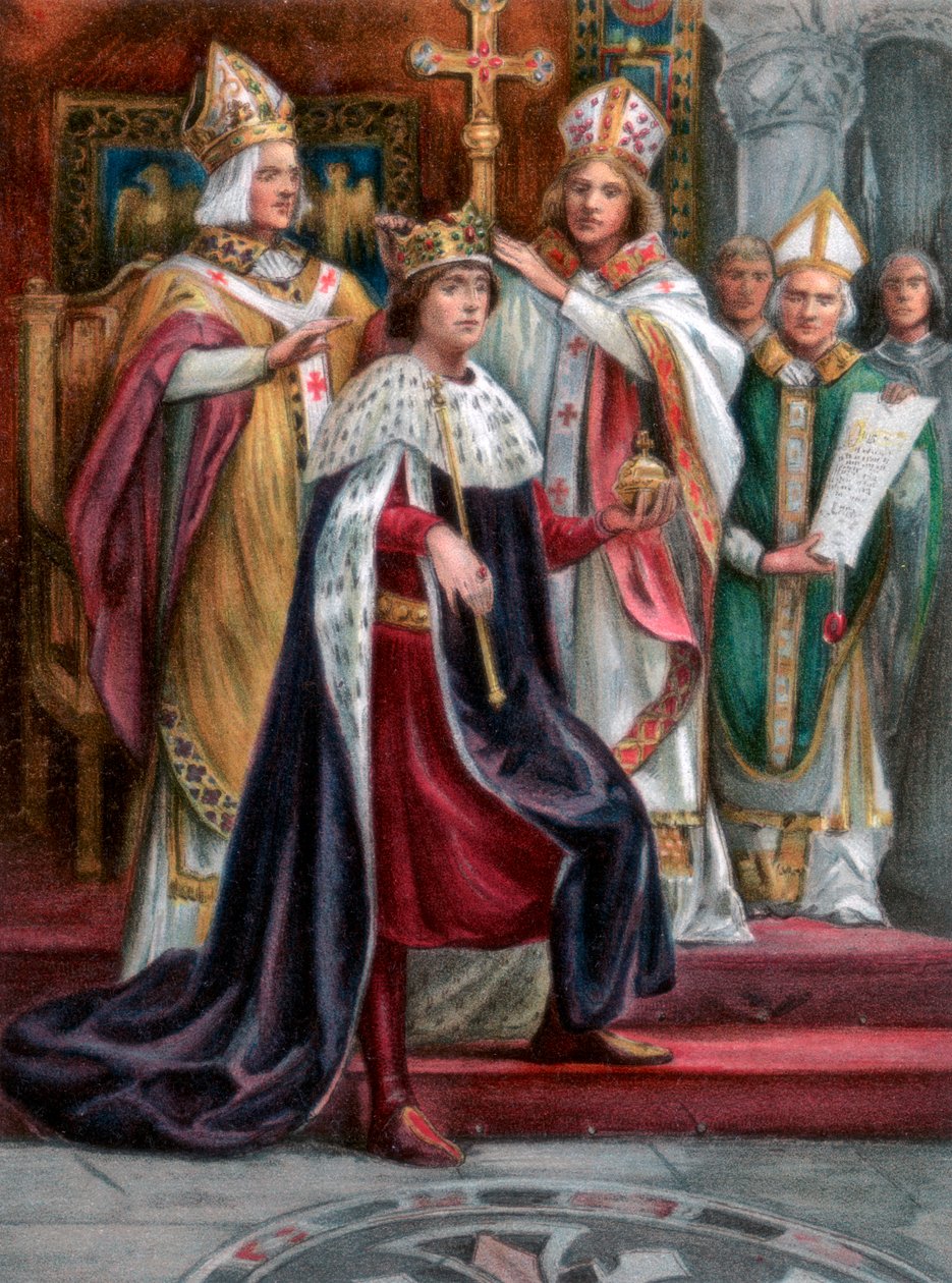 Kroningen af Edward I, Westminster, 19. august 1274, 1902 af Unbekannt