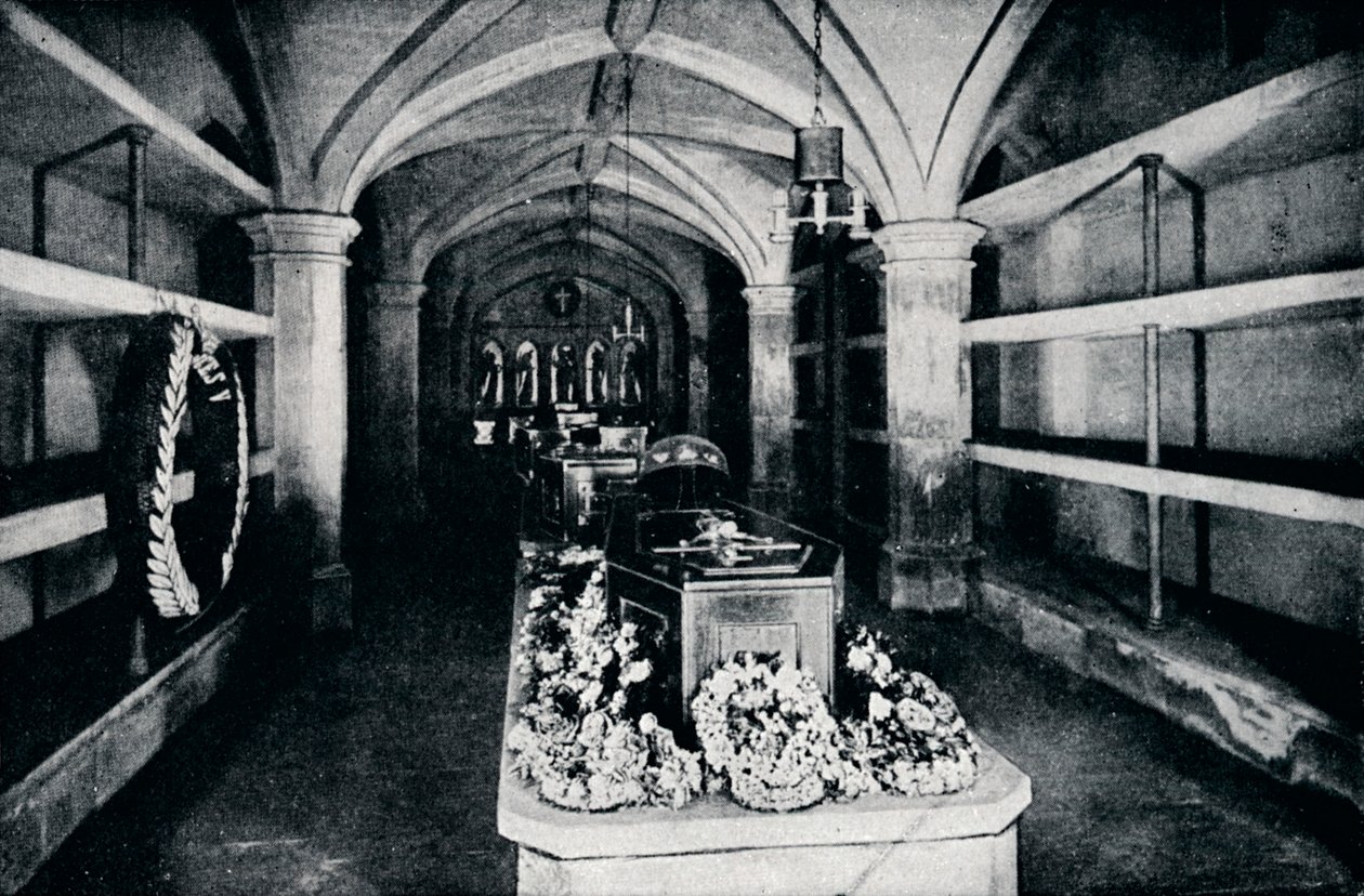 Krypten under koret i St Georges Chapel, Windsor Castle, 1910 1911 af Unbekannt