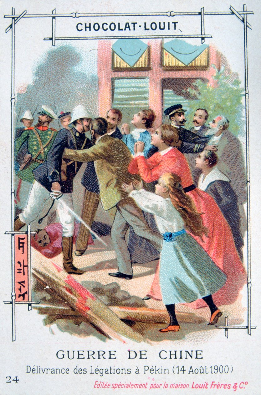 Befrielsen af det diplomatiske personale i Peking, Kina, Boxer Rebellion, 14. august 1900 af Unbekannt