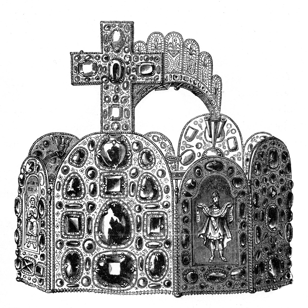 Karl den Stores diadem, c8. århundrede, 1870 af Unbekannt