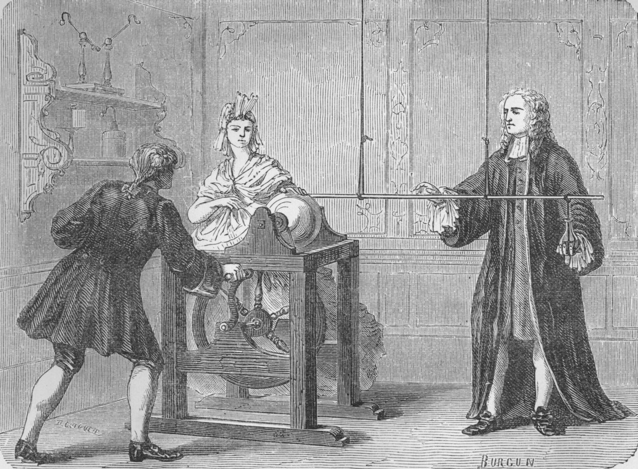 Opdagelsen af Leyden Jar, 1745 1894 af Unbekannt