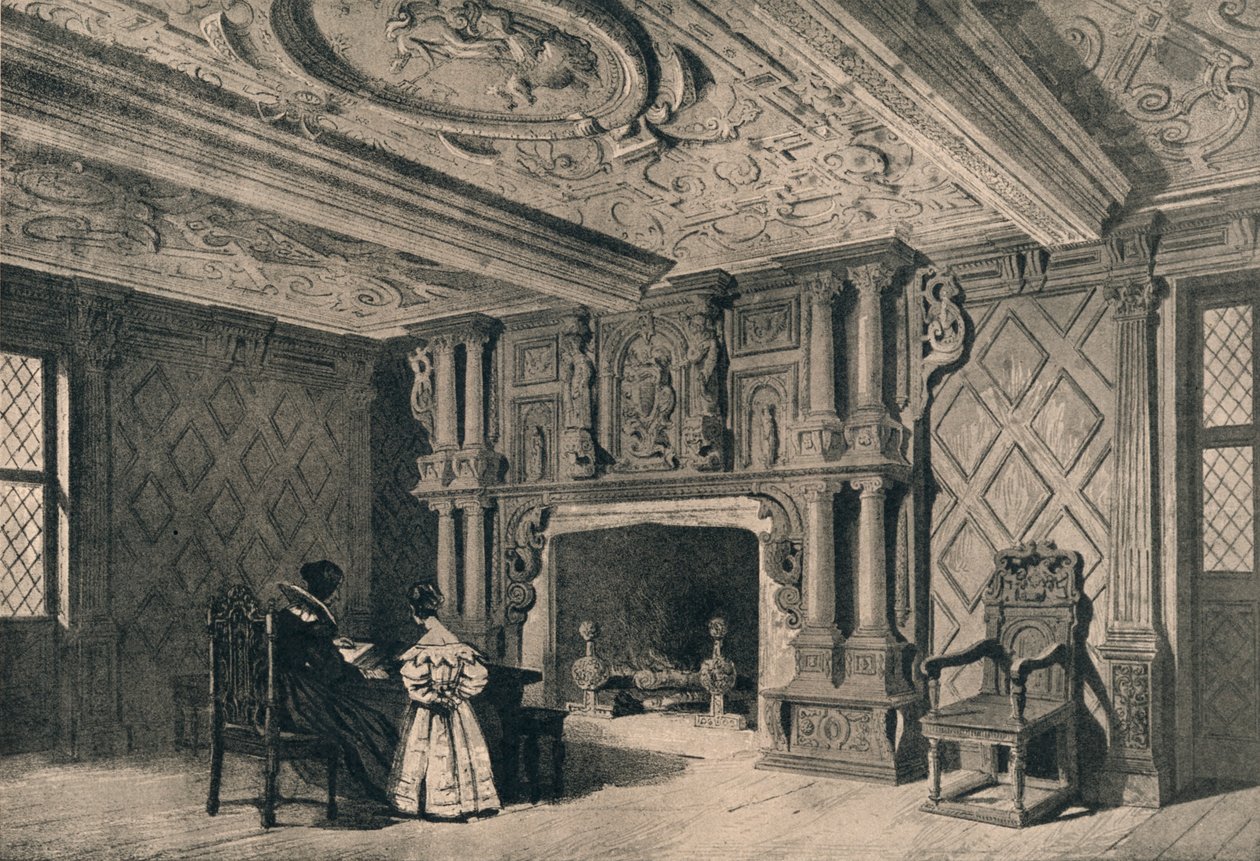 Salonen, Park Hall, Shropshire, 1915 af Unbekannt
