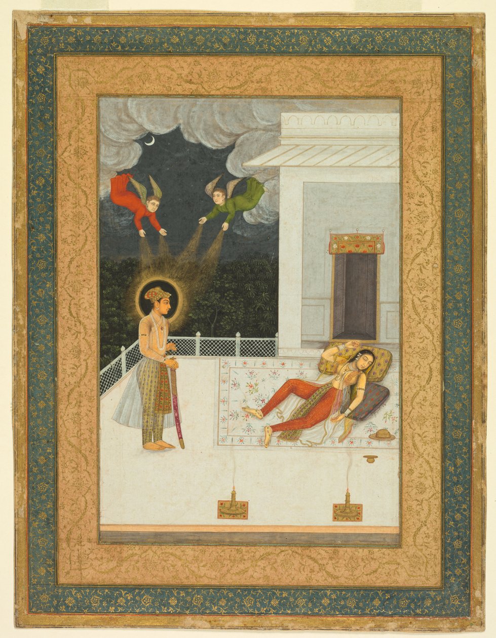 Drømmen om Zulaykha, fra Amber Album, ca. 1670. af Unbekannt