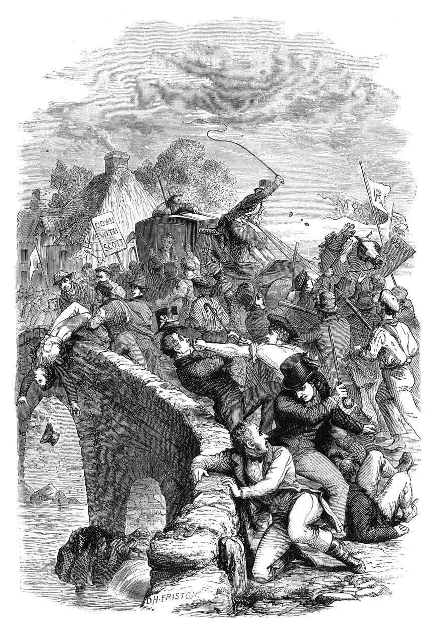Valgoptøjet ved Hawick, Scottish Borders, 1837 c1895 af Unbekannt