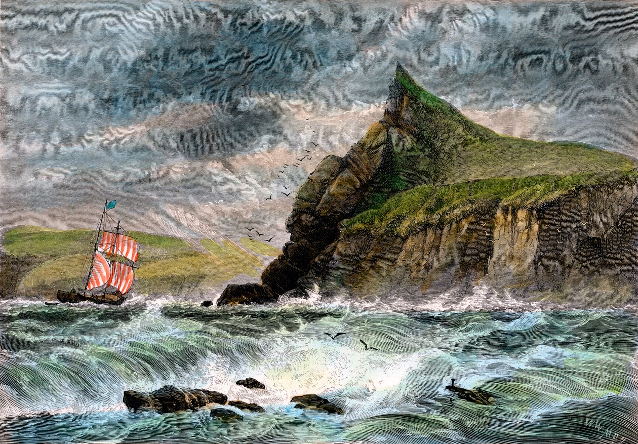 Indgangen til Fowey Harbour, Cornwall, 1800-tallet af Unbekannt