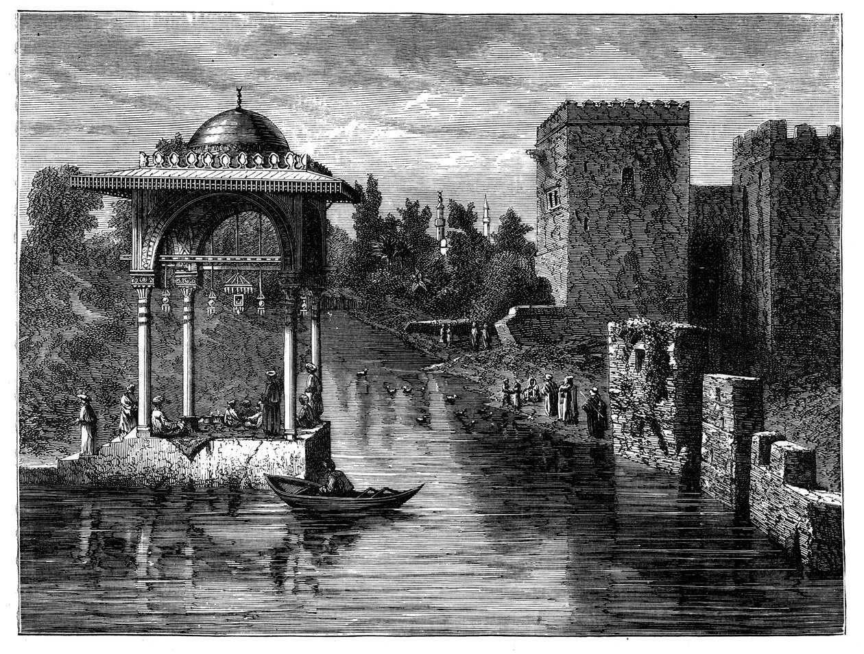 Omegnen af Damaskus, Syrien, c1890 af Unbekannt