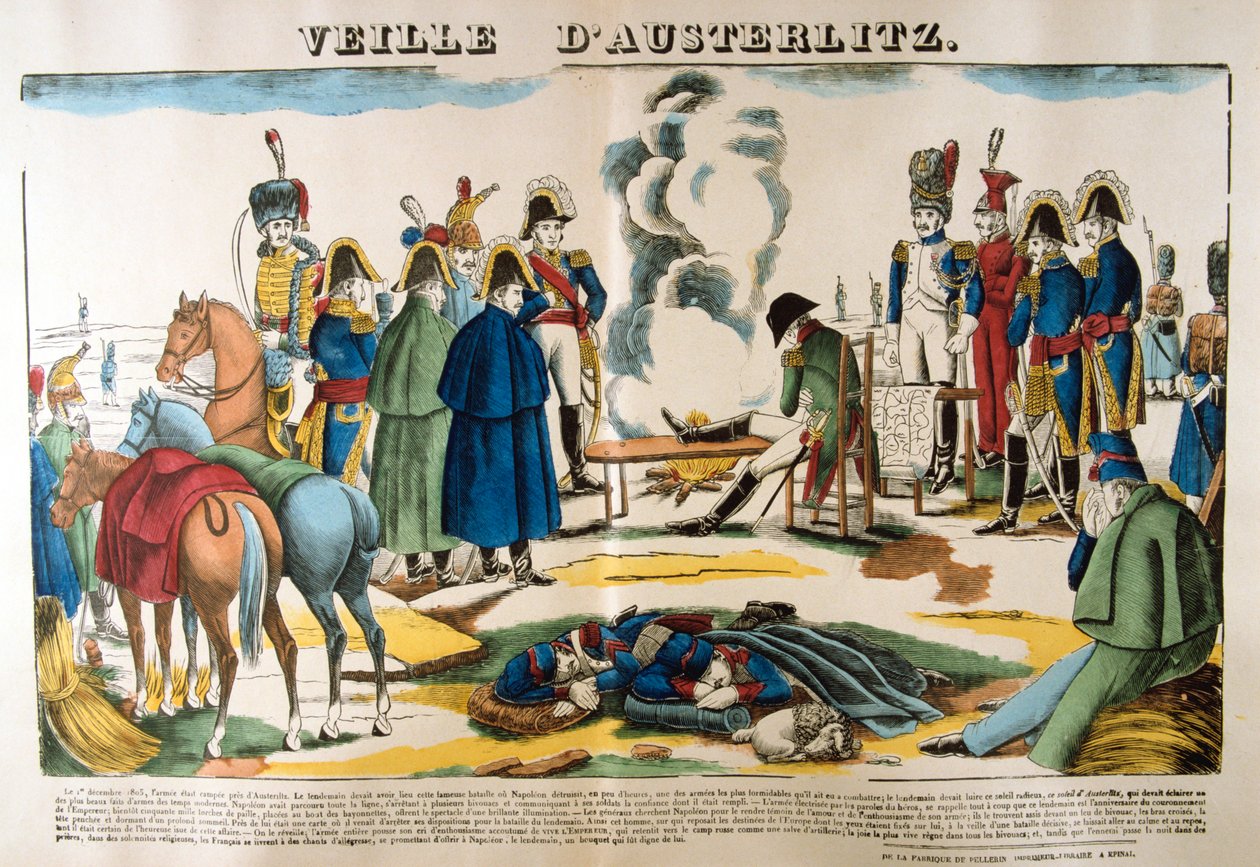 Aftenen til Austerlitz, 1. december 1805, 1800-tallet af Unbekannt