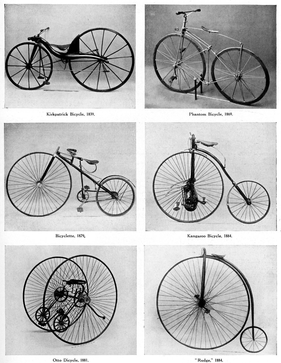 Cyklens udvikling, 1800-tallet, c1920 af Unbekannt