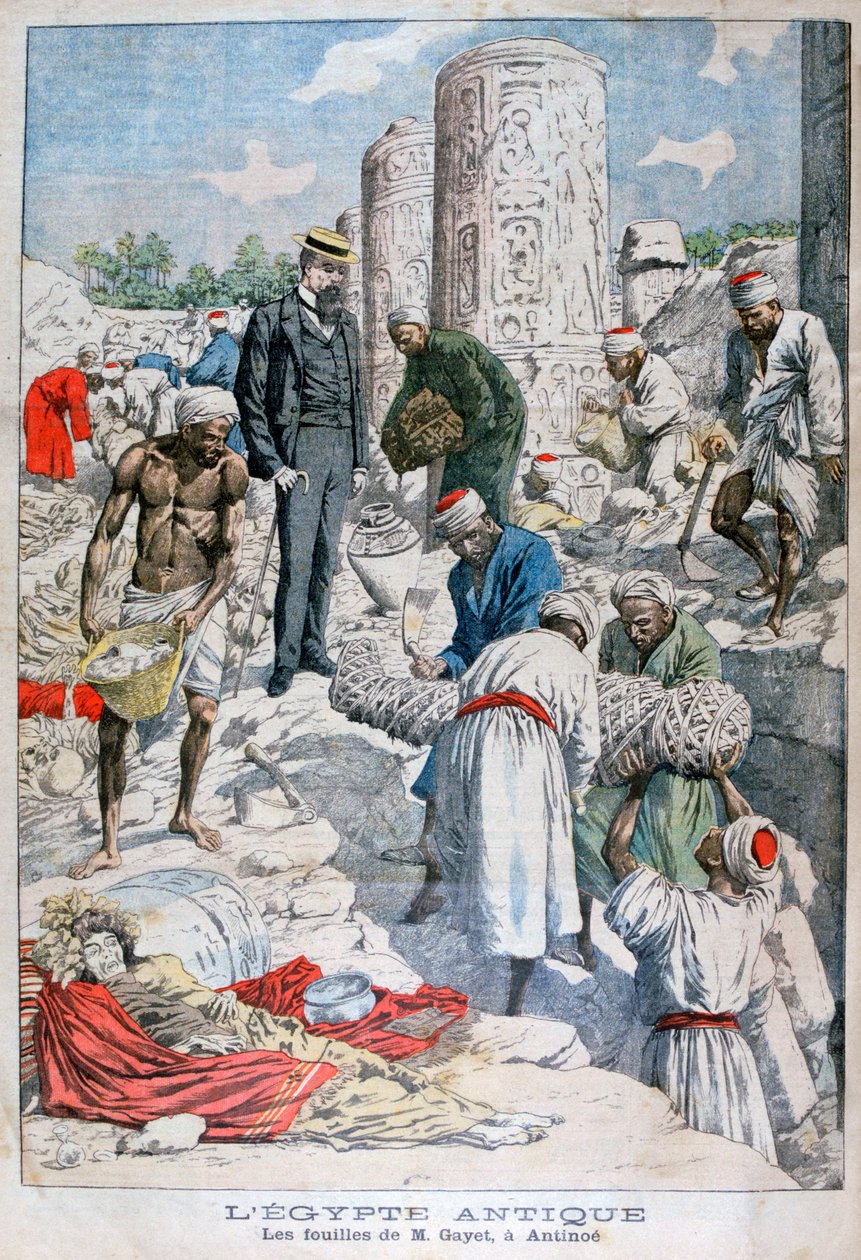 Udgravningerne af Antinopolis, Egypten, af Albert Gayet, 1904 af Unbekannt