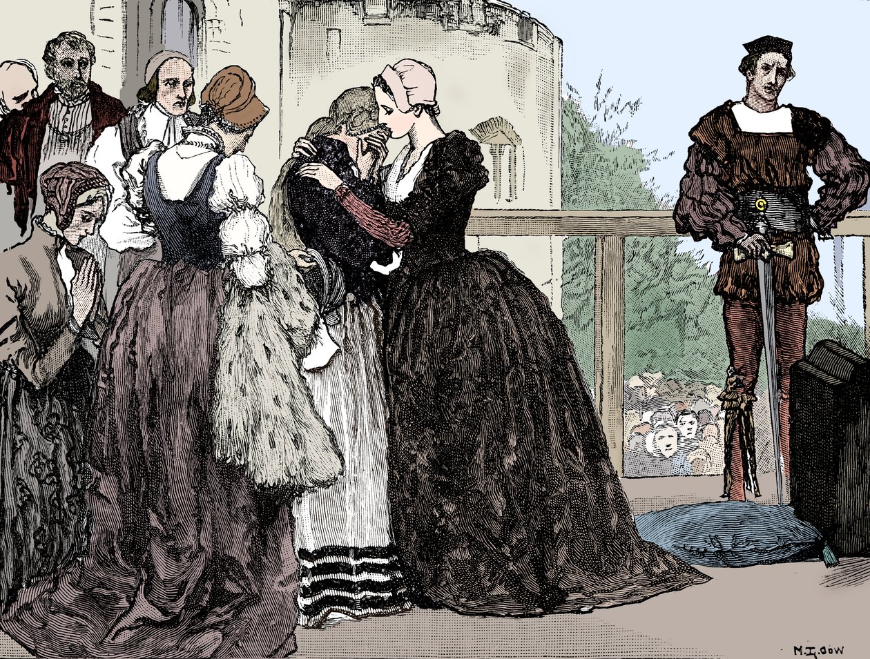 Henrettelsen af Anne Boleyn, 1536 af Unbekannt