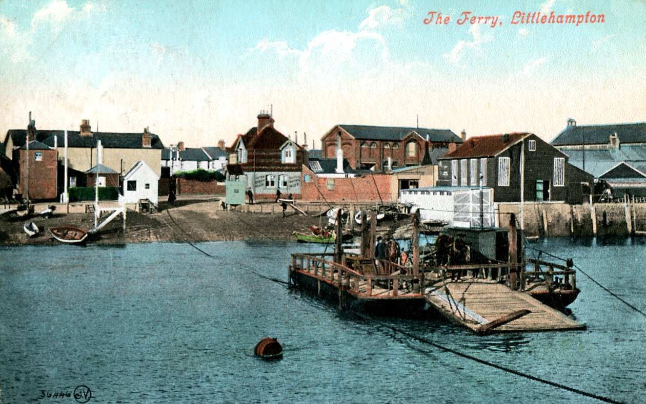 Færgen ved Littlehampton, West Sussex, 1907 af Unbekannt
