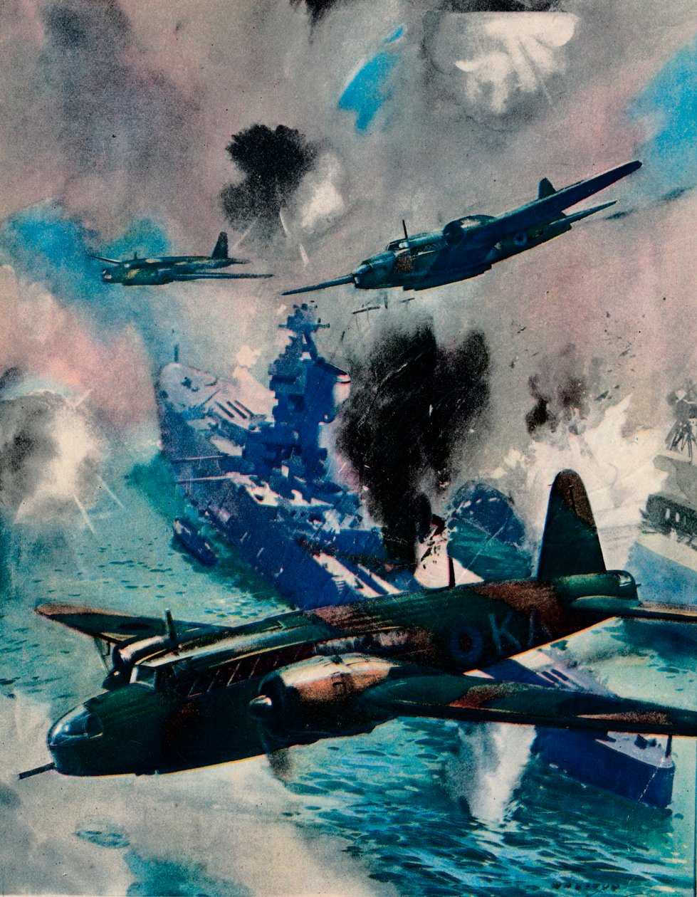 Den første britiske luftaggressive aktion i krigen, angrebet på Kiel, 1940 af Unbekannt