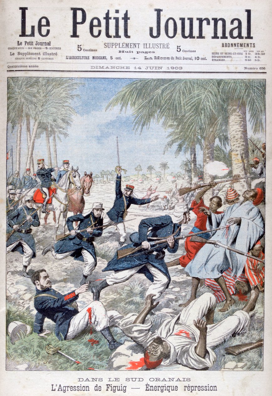 Den kraftige undertrykkelse af Figuig, det sydøstlige Marokko, 1903 af Unbekannt