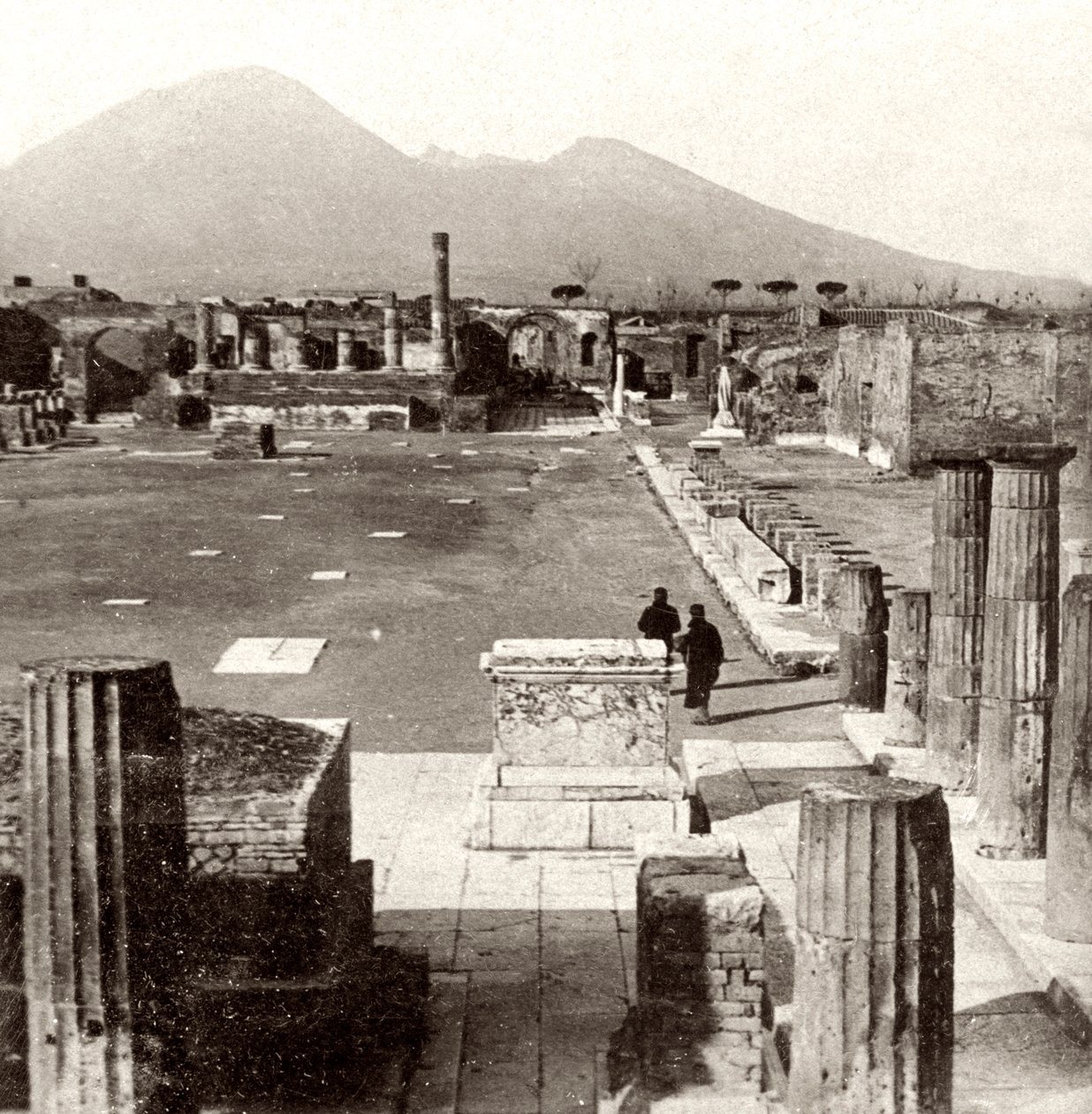 Forum i Pompeji, Italien, 1894 af Unbekannt