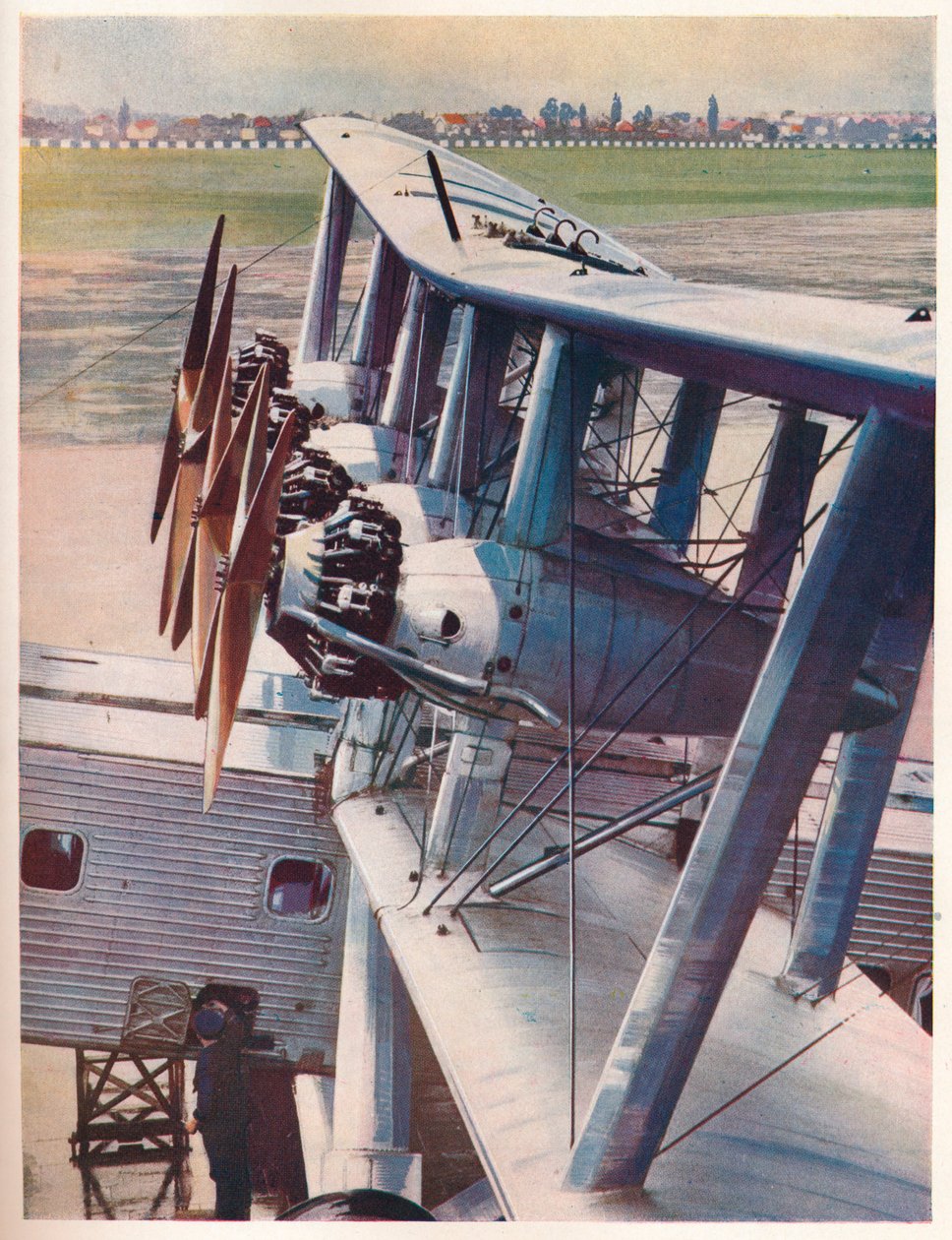 De fire Bristol Jupiter-motorer fra Imperial Airways liner Scylla, c1936 c1937 af Unbekannt