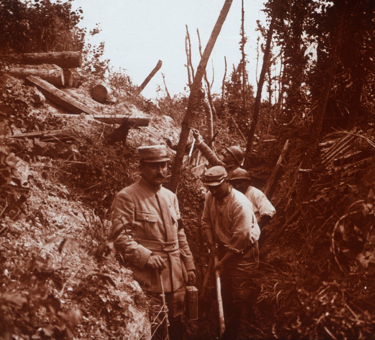 Frontlinjen, Soissons, Nordfrankrig, c1914-c1918 af Unbekannt
