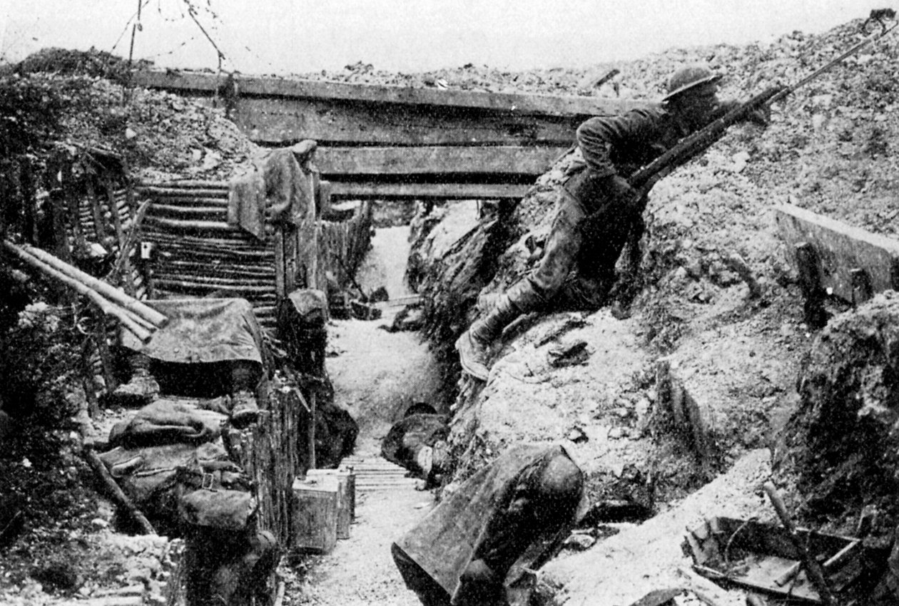 Frontlinjen ved Ovillers, Slaget ved Somme, Picardie, Frankrig, juli 1916 1935 af Unbekannt
