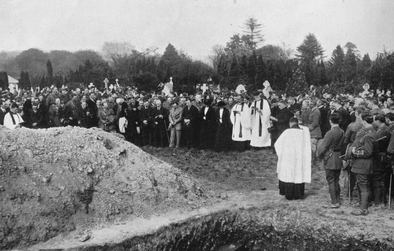 Begravelsen af nogle af Lusitania-ofrene i Queenstown, 1915 af Unbekannt