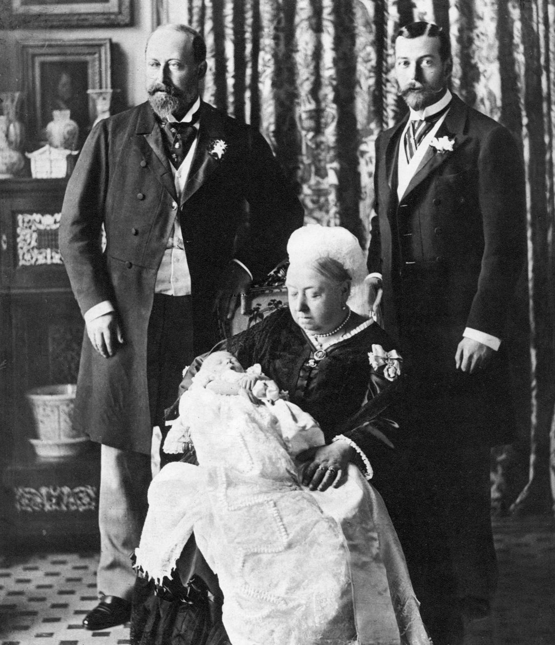 Den fremtidige kong Edward VIIIs dåbsdag, 16. juli 1894 af Unbekannt