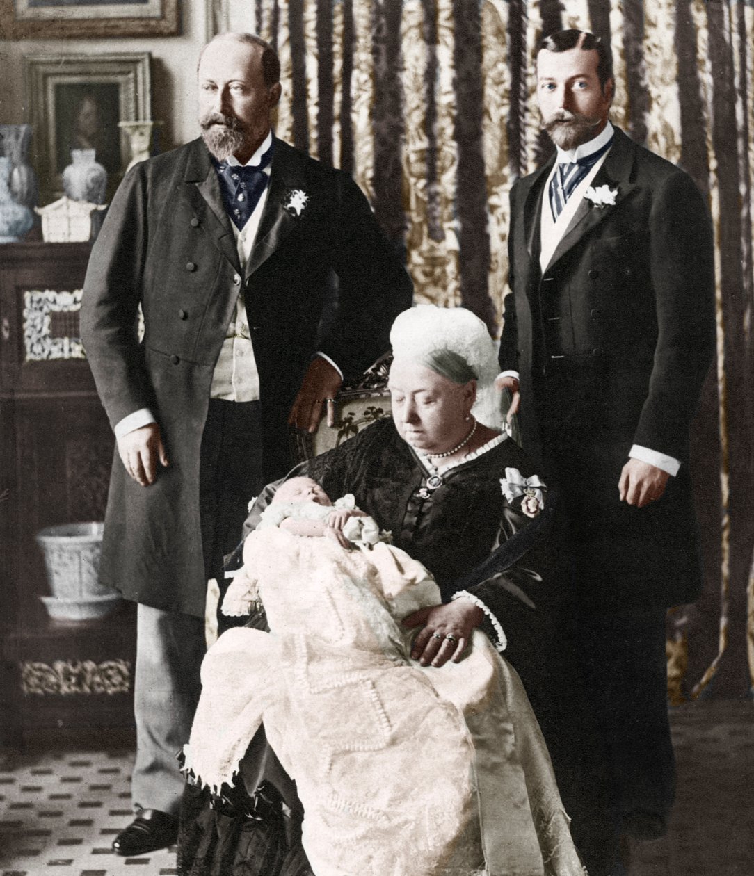 Den fremtidige kong Edward VIIIs dåbsdag, 16. juli 1894 af Unbekannt