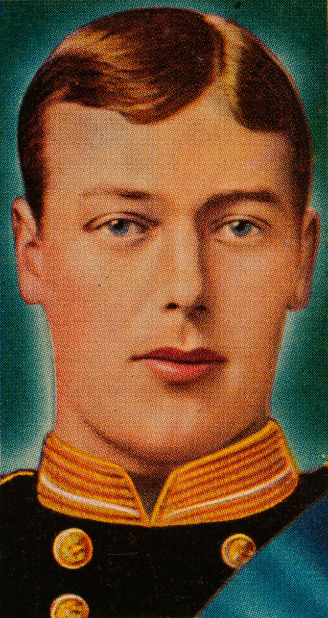 Den fremtidige kong George V, da han var underløjtnant i Royal Navy, c1880