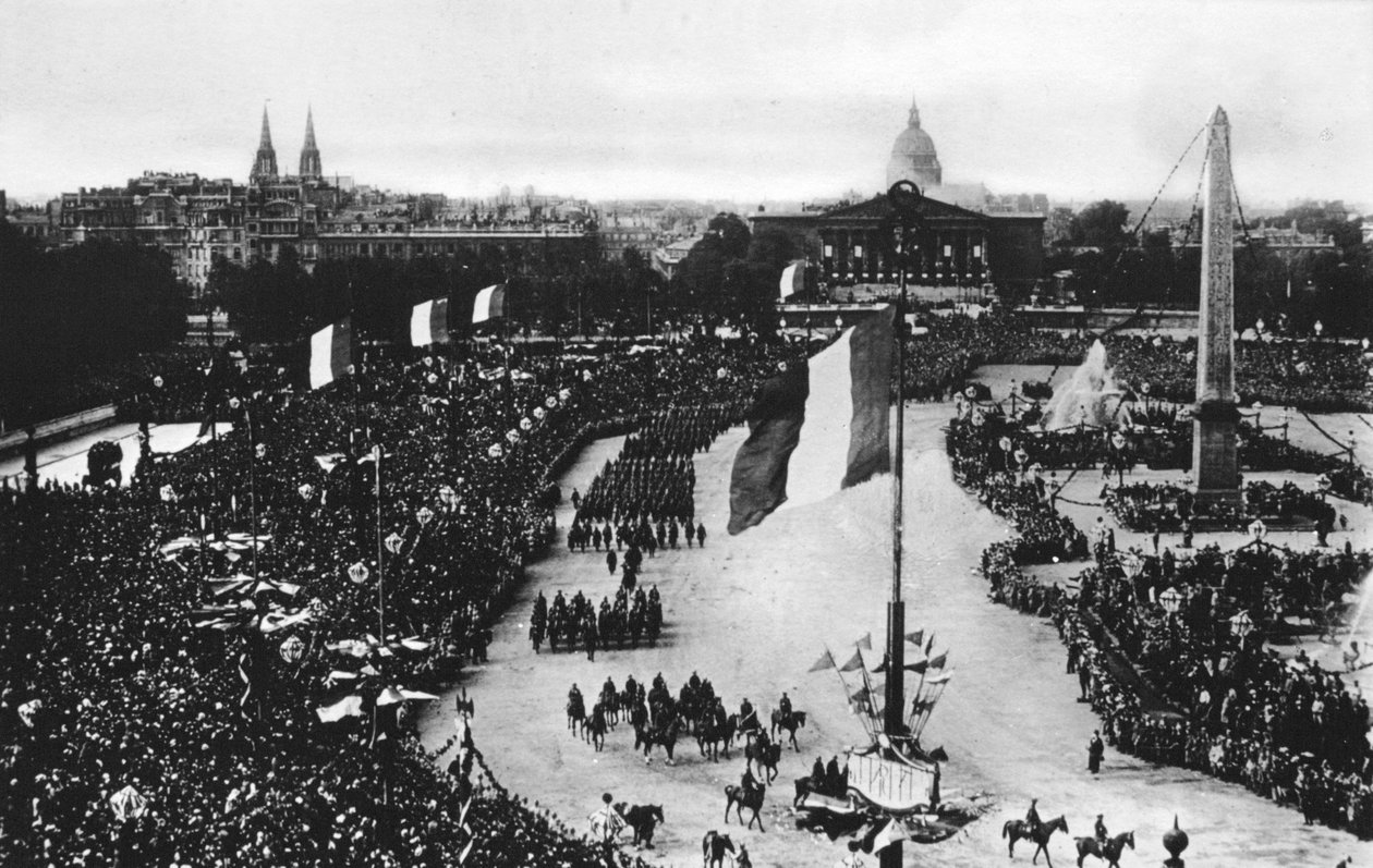 Den store sejrsparade, Paris, Frankrig, 14. juli 1919 af Unbekannt