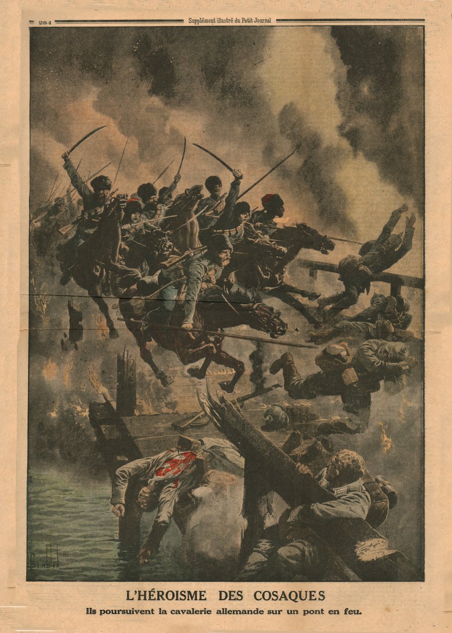 Kosakkernes heltemod, 1915. af Unbekannt