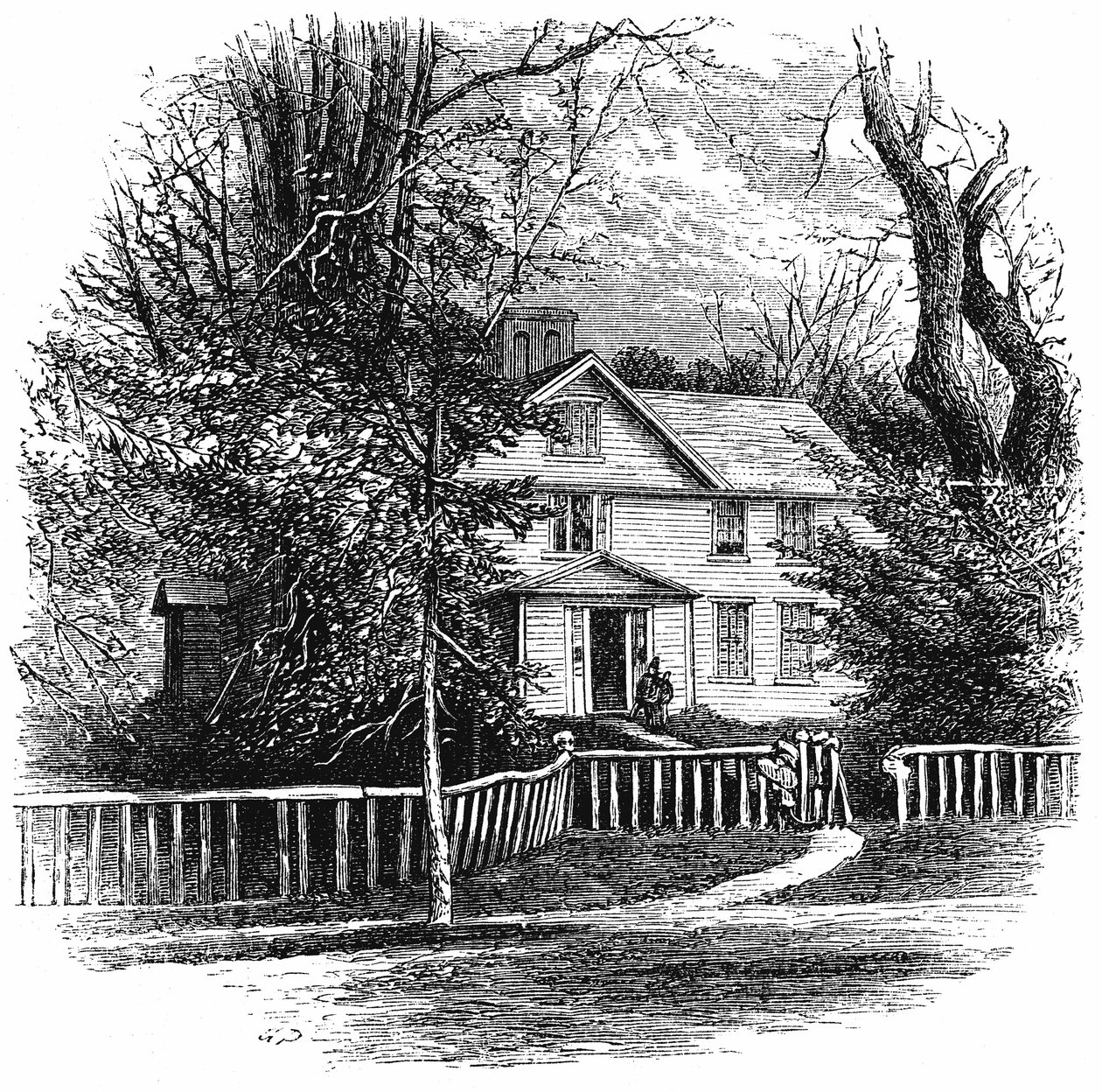 Amos Benson Alcotts hjem 1799-1888, Concord, Massachusetts, 1875 af Unbekannt