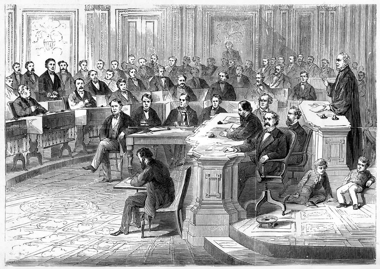 Rigsretssagen mod Andrew Johnson, 5. marts 1868, 1872 af Unbekannt