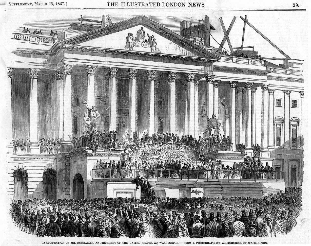 Indsættelsen af James Buchanan som præsident, Washington, 1857 af Unbekannt