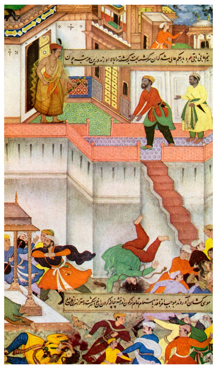 Drabet på Adham Khan af Akbar, c1600 1956 af Unbekannt
