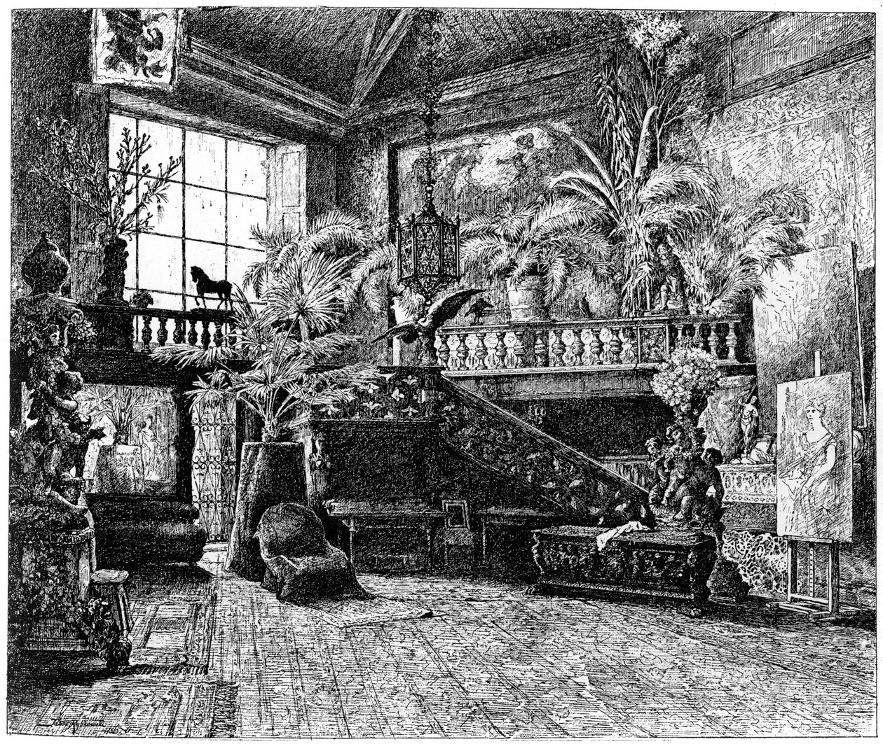 Det større studie af Hans Makart, Wien, Østrig, c1880-1882 af Unbekannt