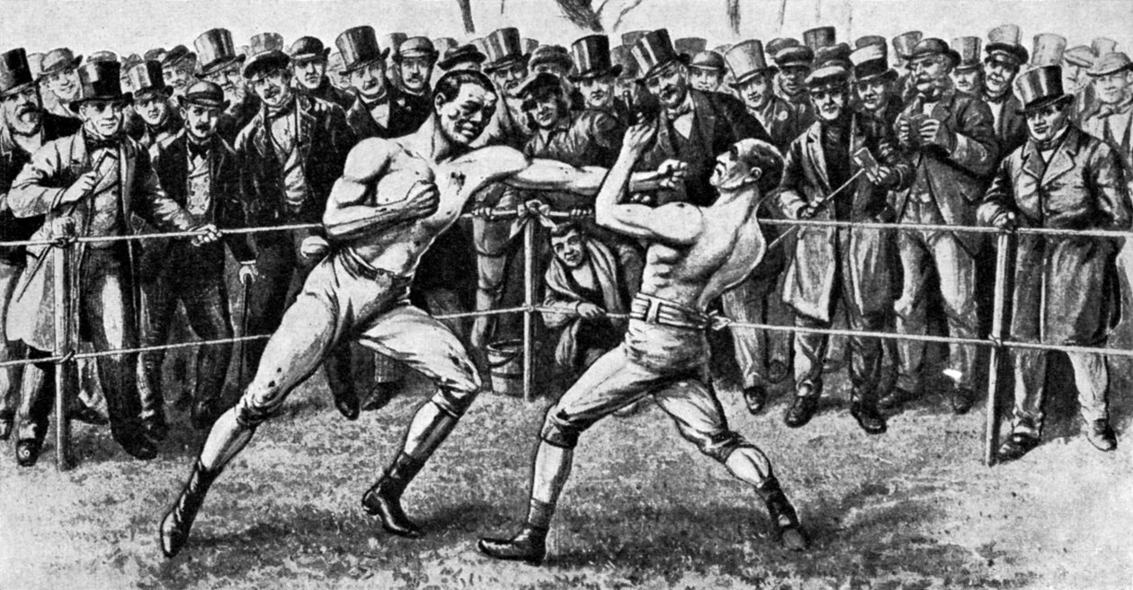 Den sidste kamp med bare kno, Farnborough, Hampshire, 17. april 1860 1951 af Unbekannt