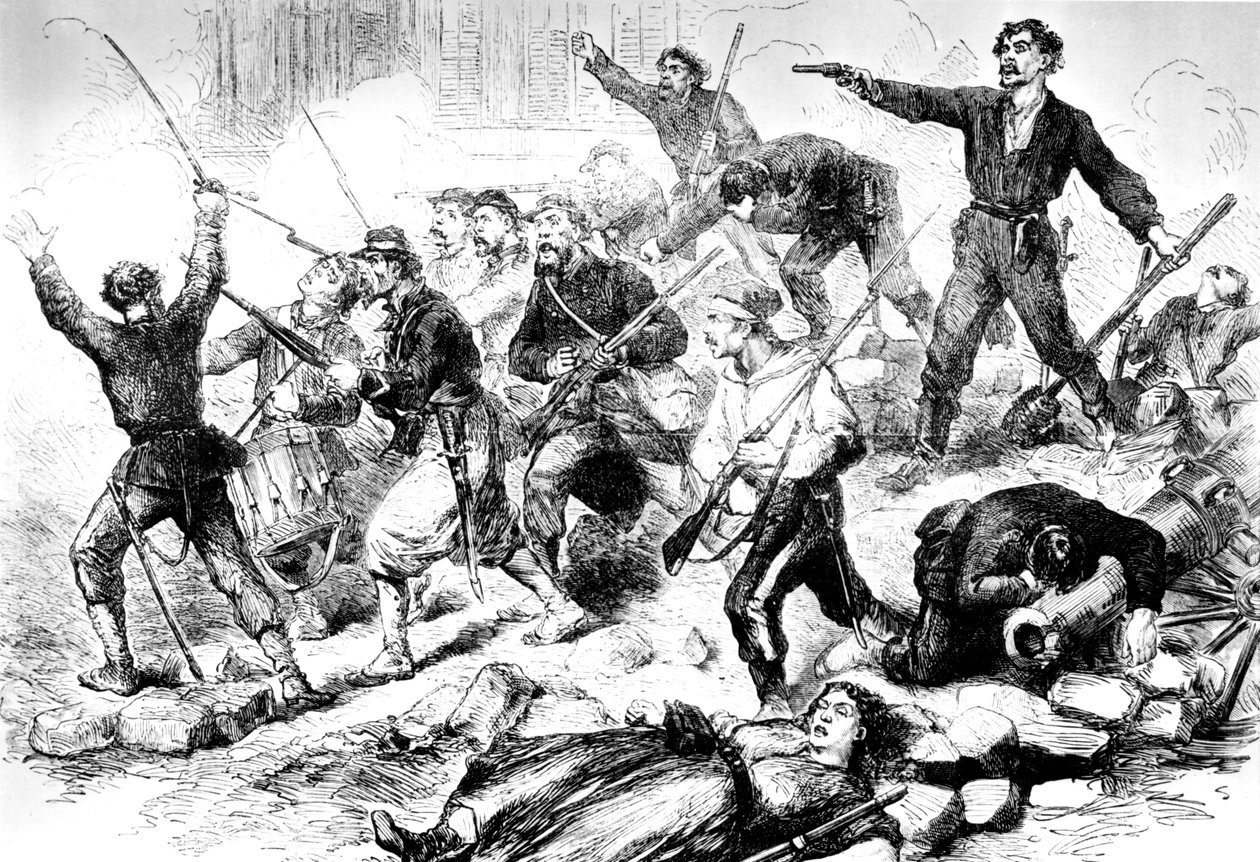Kommunardernes sidste slag maj 1871, Pariserkommunen af Unbekannt