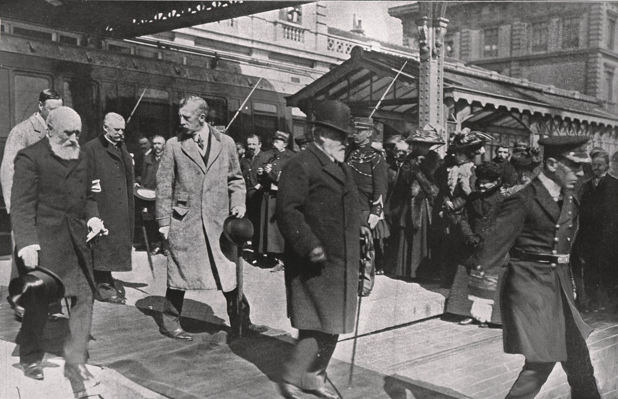 Det sidste øjebliksbillede af kong Edward, 1910. af Unbekannt