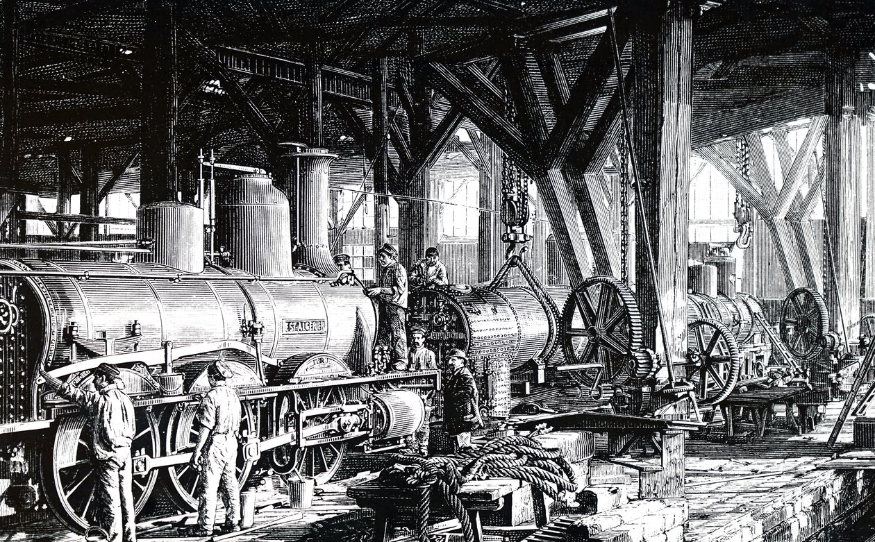 Produktionsgulvet i Societe Alsacienne de Constructions Mecaniques. af Unbekannt